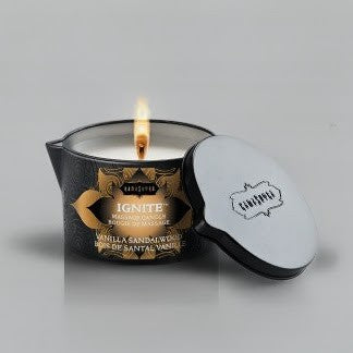Ignite Vanilla Sandalwood Massage Candle - 6 Oz